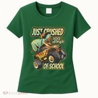 TRex Just Crushed 100 Days Of School Women's T-Shirt thumb 0