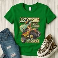 TRex Just Crushed 100 Days Of School Women's T-Shirt thumb 3