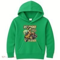 TRex Just Crushed 100 Days Of School Kids Hoodie thumb 0