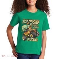 TRex Just Crushed 100 Days Of School Kids T-Shirt thumb 2