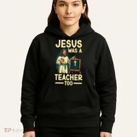 Teaching Jesus Christ Religion Christian School Teacher Hoodie thumb 5