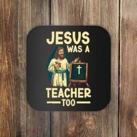 Teaching Jesus Christ Religion Christian School Teacher Coaster thumb 0