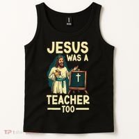 Teaching Jesus Christ Religion Christian School Teacher Tank Top thumb 2