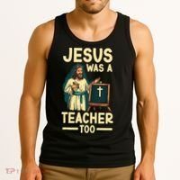Teaching Jesus Christ Religion Christian School Teacher Tank Top thumb 3