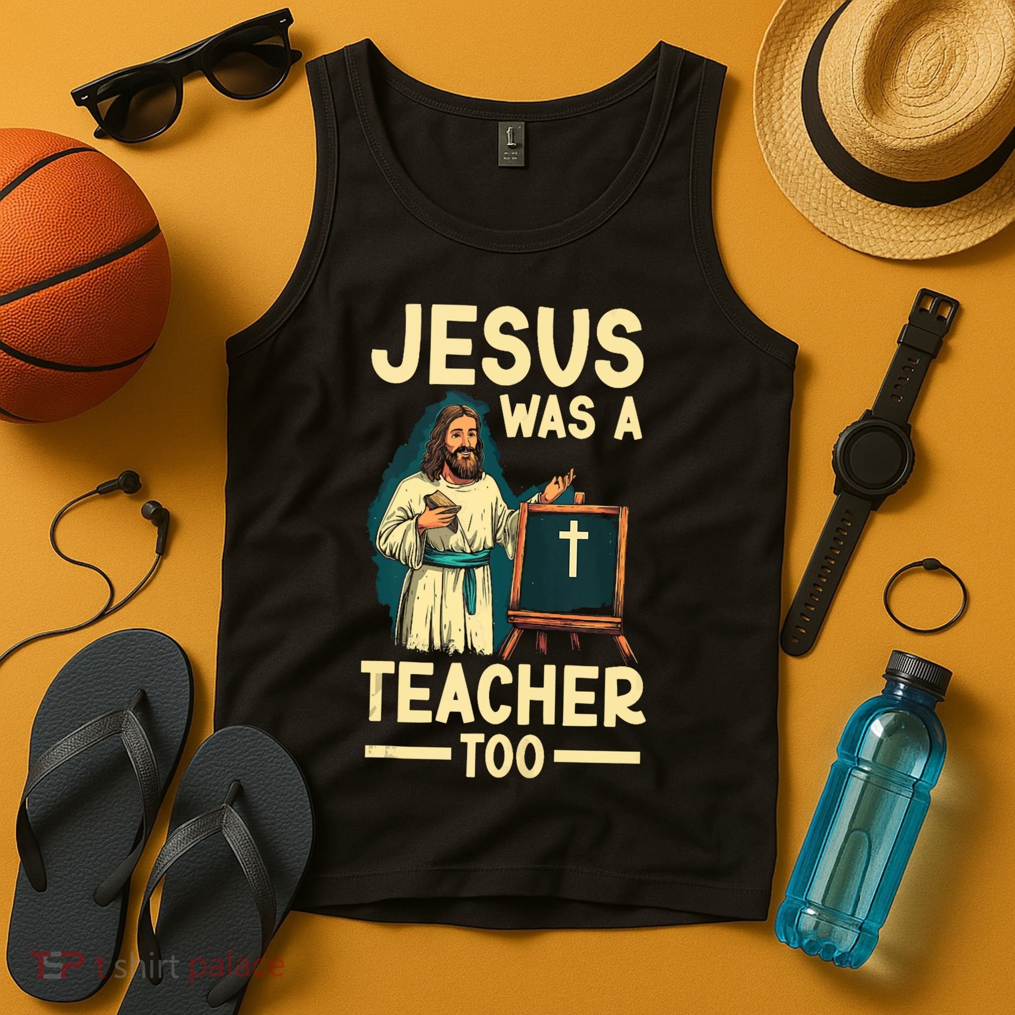 Teaching Jesus Christ Religion Christian School Teacher Tank Top