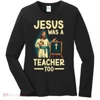 Teaching Jesus Christ Religion Christian School Teacher Women's Long Sleeve Shirt thumb 0