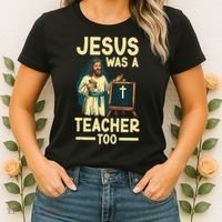 Teaching Jesus Christ Religion Christian School Teacher Women's T-Shirt thumb 2