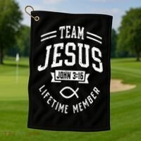 Team Jesus Christian Gifts Golf Towel thumb 1