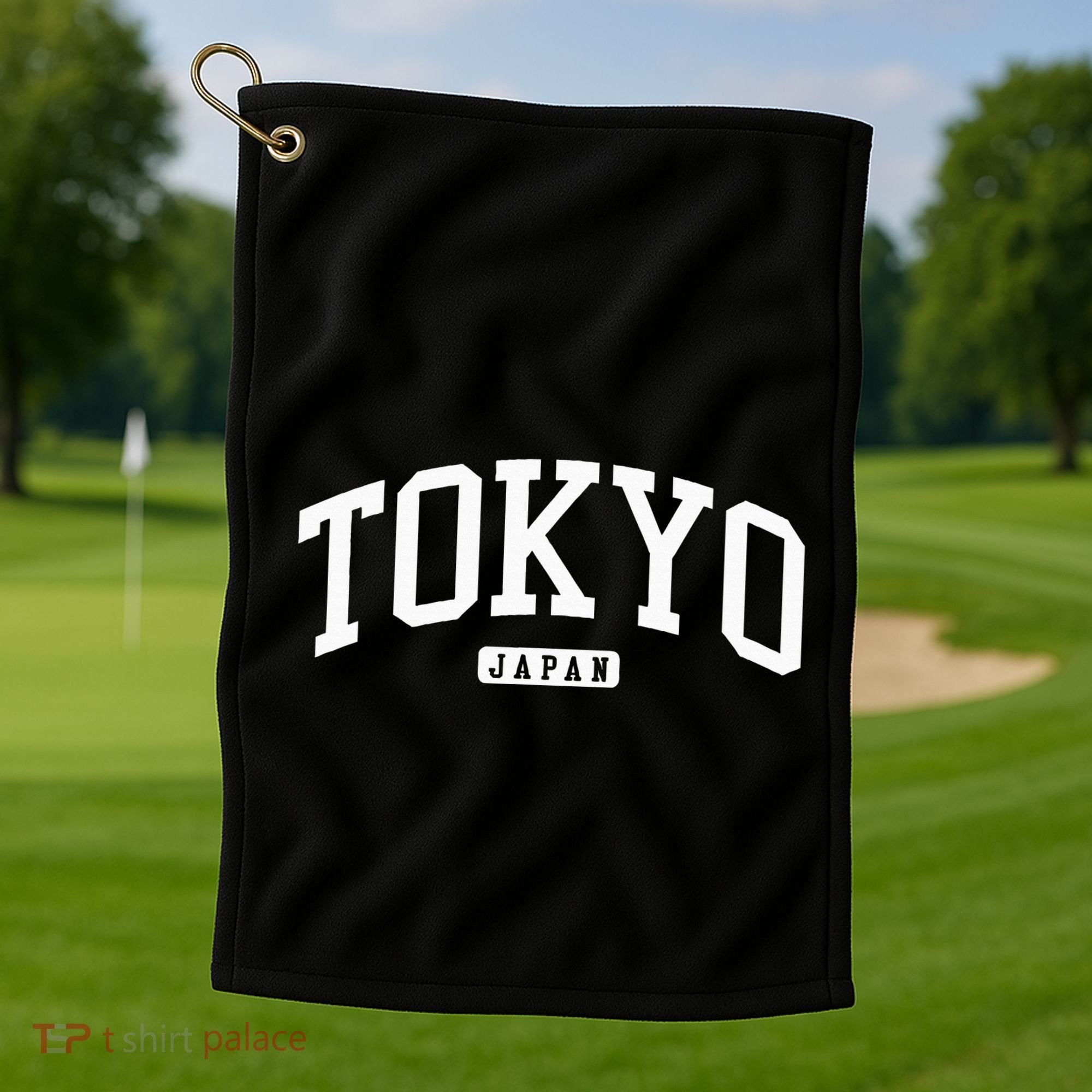 Tokyo Japan College University Style Golf Towel