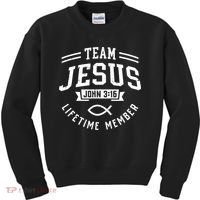 Team Jesus Christian Gifts Kids Sweatshirt thumb 0