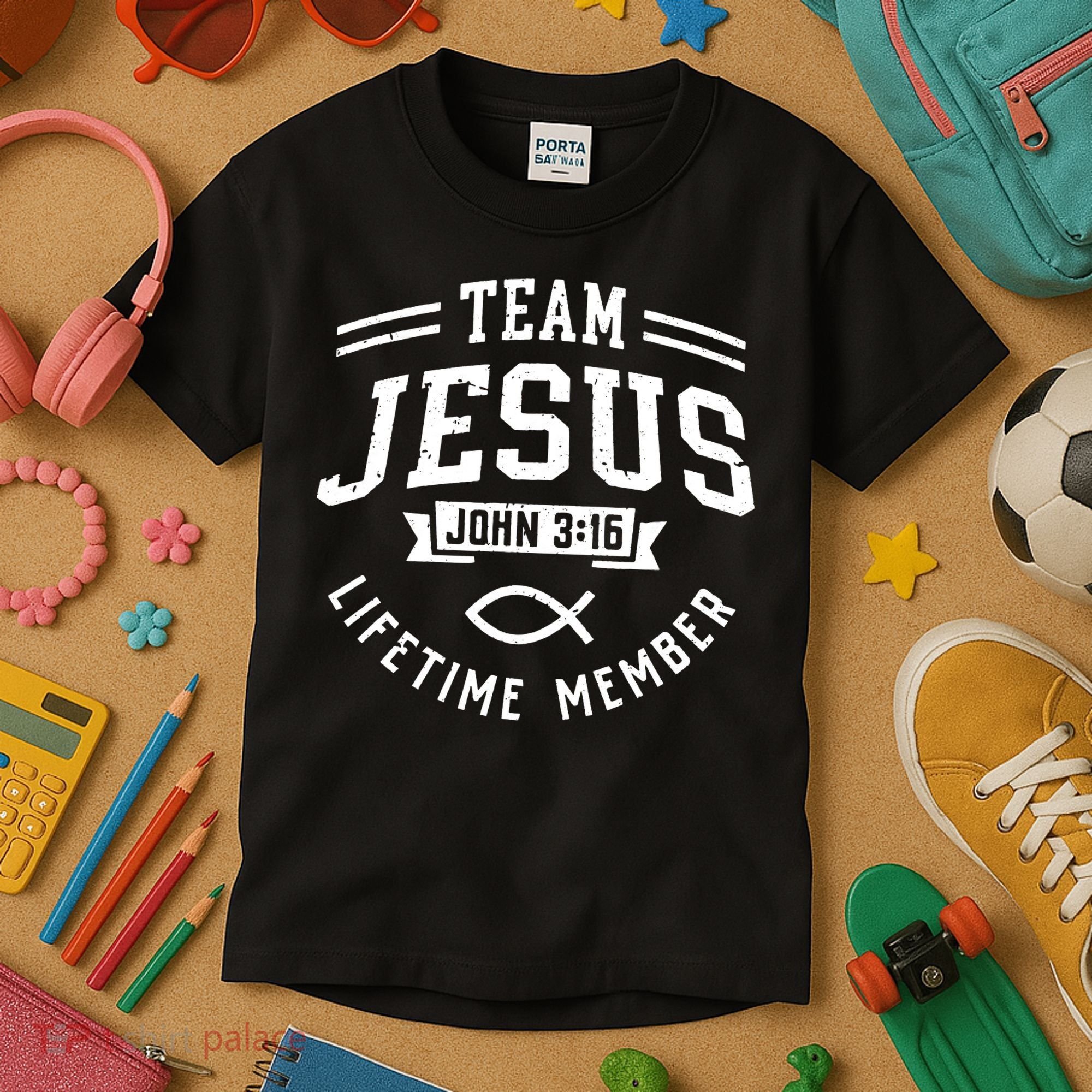 Team Jesus Christian Gifts Kids T-Shirt