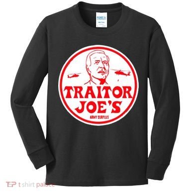 Traitor Joe's Funny Kids Long Sleeve Shirt