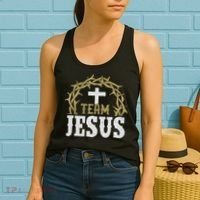 Team Jesus For Christian And True Believer Women's Tank Top thumb 2