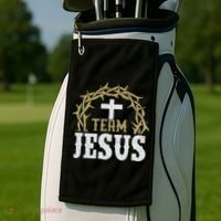 Team Jesus For Christian And True Believer Golf Towel thumb 2