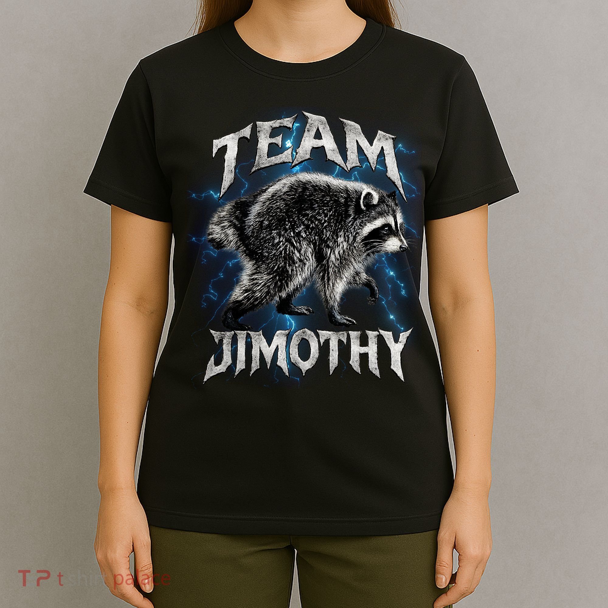 Team JIMOTHY Funny Raccoon Meme T-Shirt