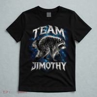 Team JIMOTHY Funny Raccoon Meme T-Shirt thumb 5