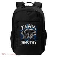 Team JIMOTHY Funny Raccoon Meme Backpack thumb 0