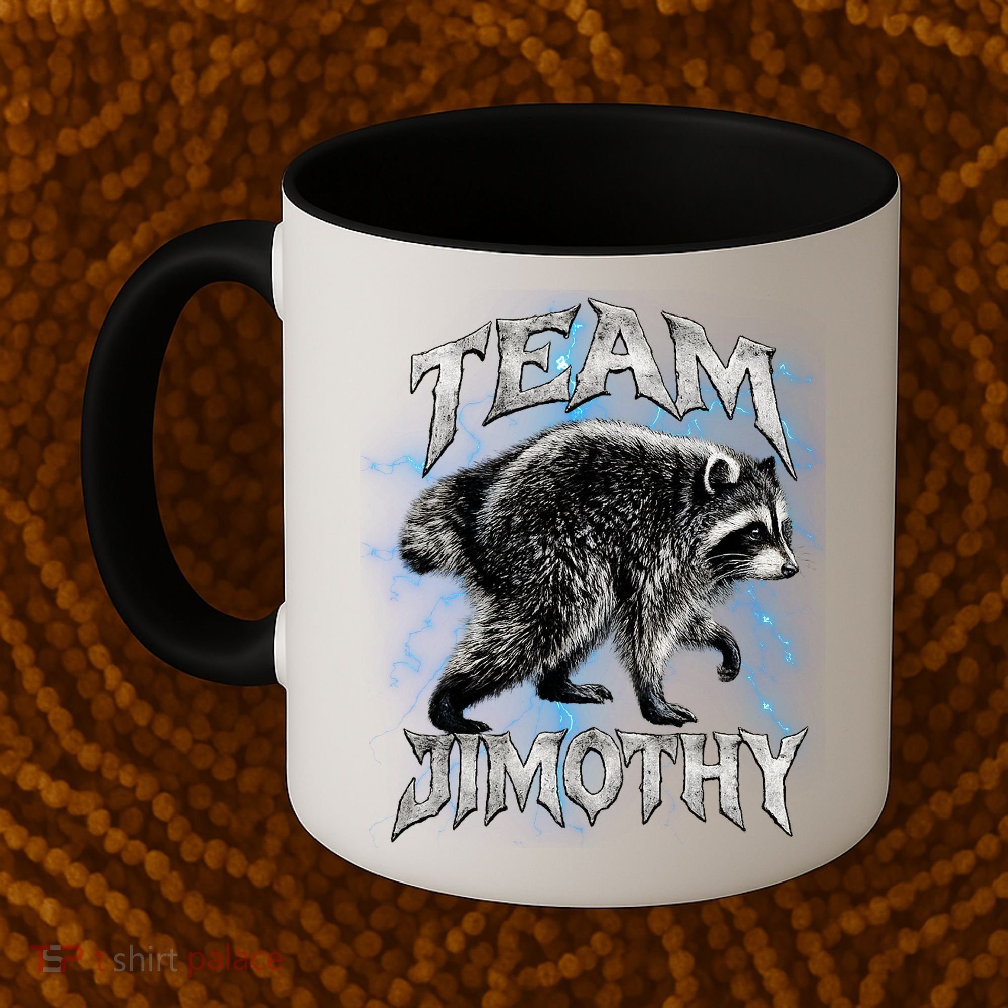 Team JIMOTHY Funny Raccoon Meme Coffee Mug