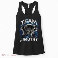 Team JIMOTHY Funny Raccoon Meme Women's Tank Top thumb 0