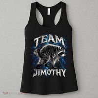 Team JIMOTHY Funny Raccoon Meme Women's Tank Top thumb 3