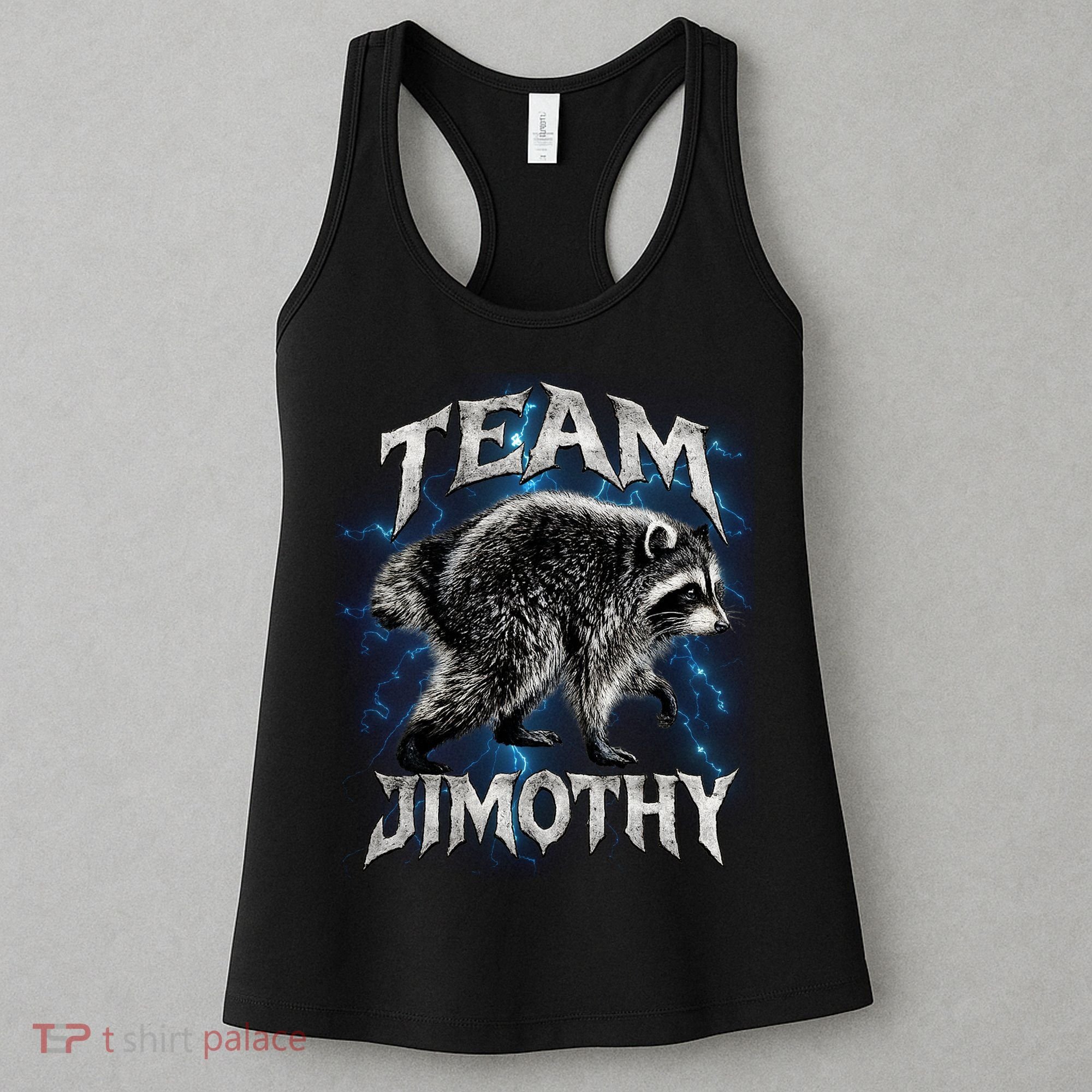 Team JIMOTHY Funny Raccoon Meme Women's Tank Top