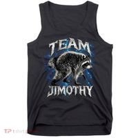 Team JIMOTHY Funny Raccoon Meme Tank Top thumb 0