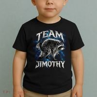 Team JIMOTHY Funny Raccoon Meme Toddler T-Shirt thumb 2