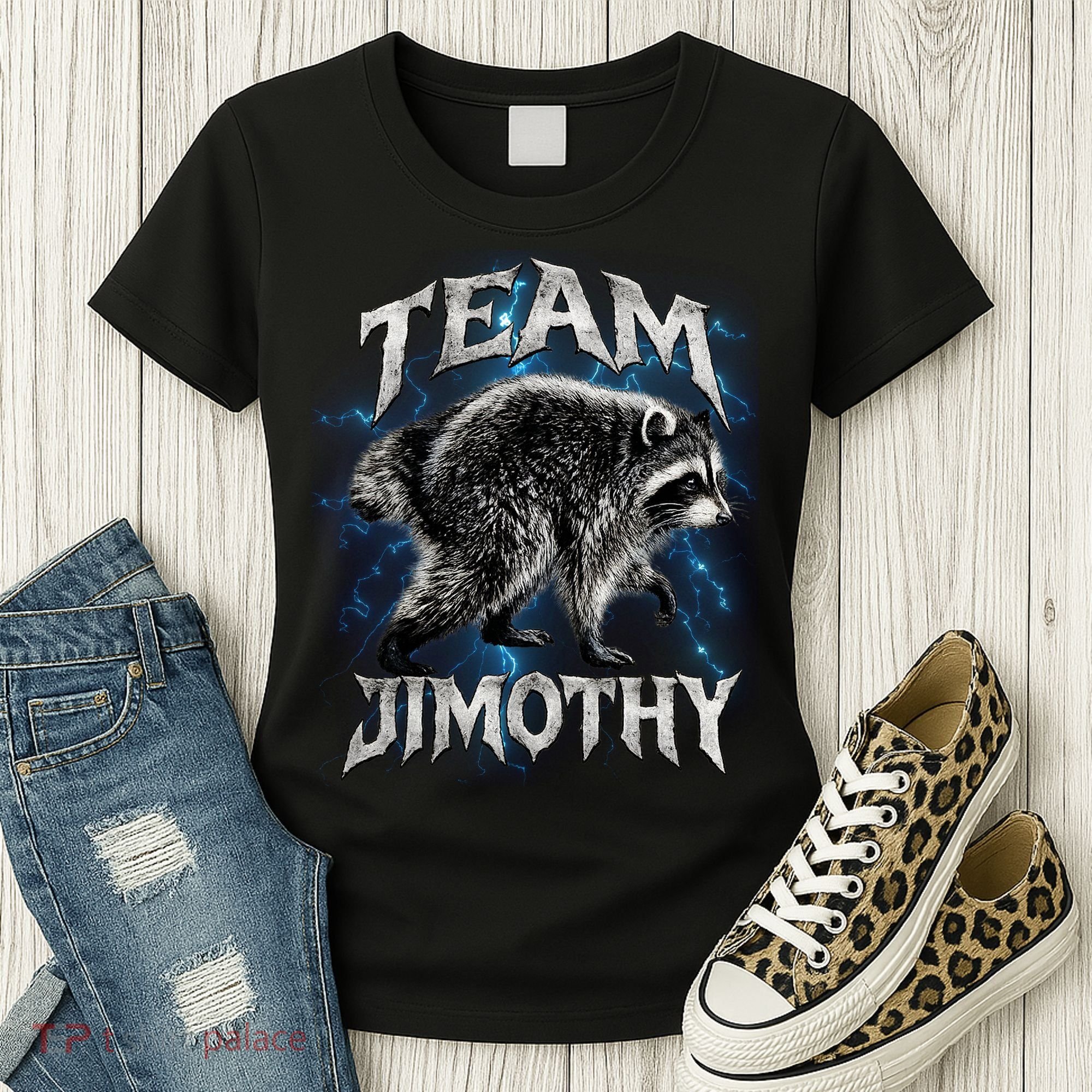 Team JIMOTHY Funny Raccoon Meme Women's T-Shirt