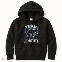 Team JIMOTHY Funny Raccoon Meme Kids Hoodie thumb 0