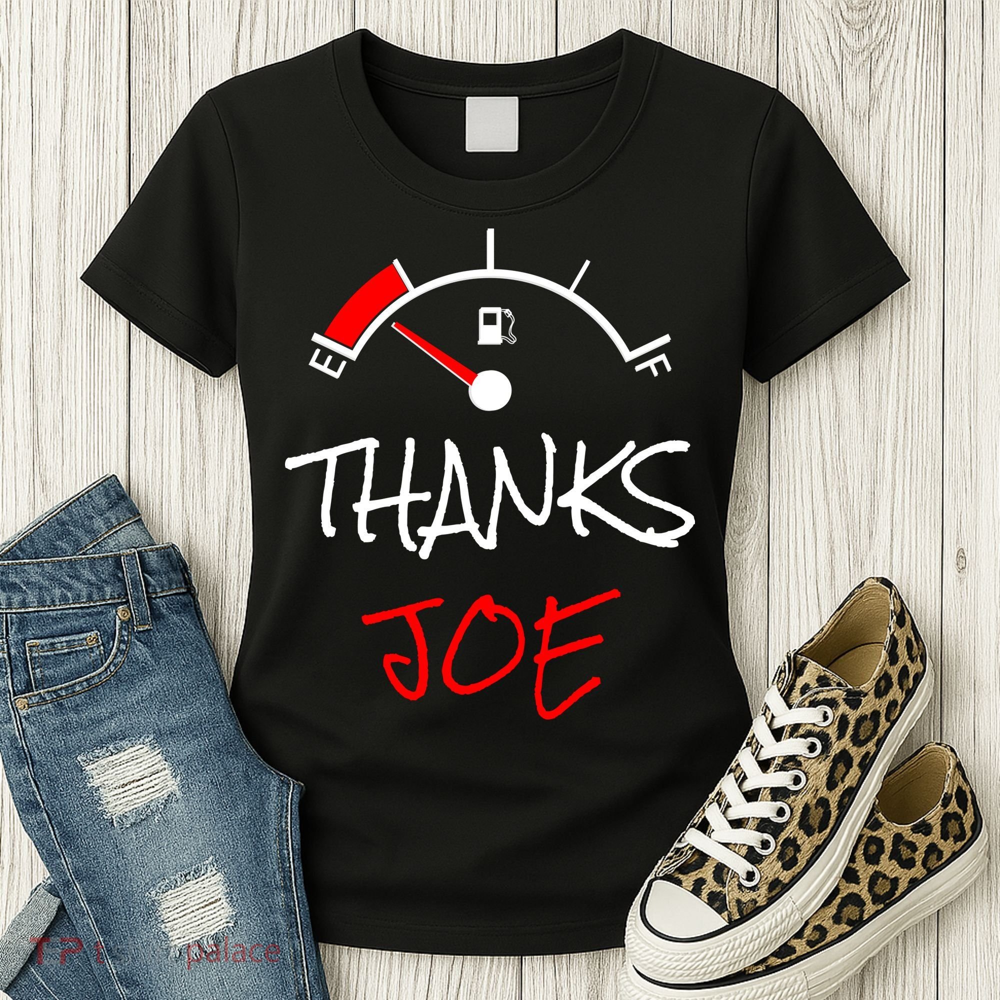 Thanks Joe Gas Tank On E Anti Biden Women's T-Shirt