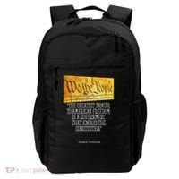 Thomas Jefferson Greatest Danger To American Freedom Backpack thumb 0