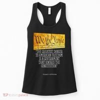 Thomas Jefferson Greatest Danger To American Freedom Women's Tank Top thumb 0