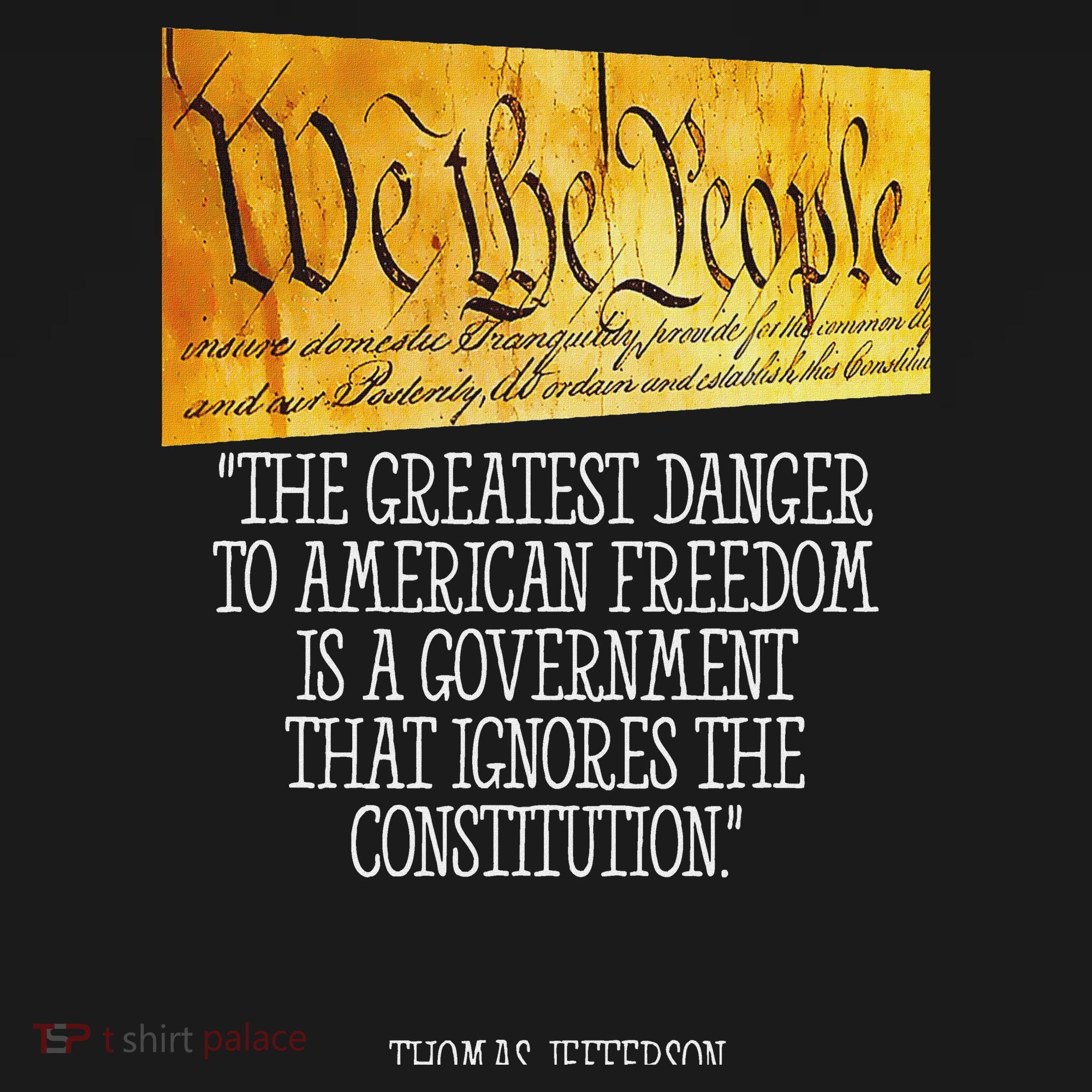 Thomas Jefferson Greatest Danger To American Freedom Women's Tank Top