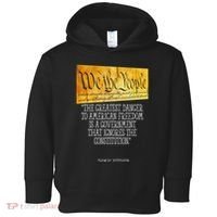 Thomas Jefferson Greatest Danger To American Freedom Toddler Hoodie thumb 0