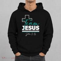 Team Jesus John 316 Christian Religious Bible Church Hoodie thumb 0