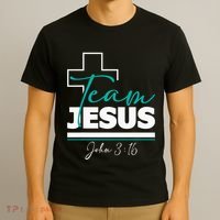 Team Jesus John 316 Christian Religious Bible Church T-Shirt thumb 3