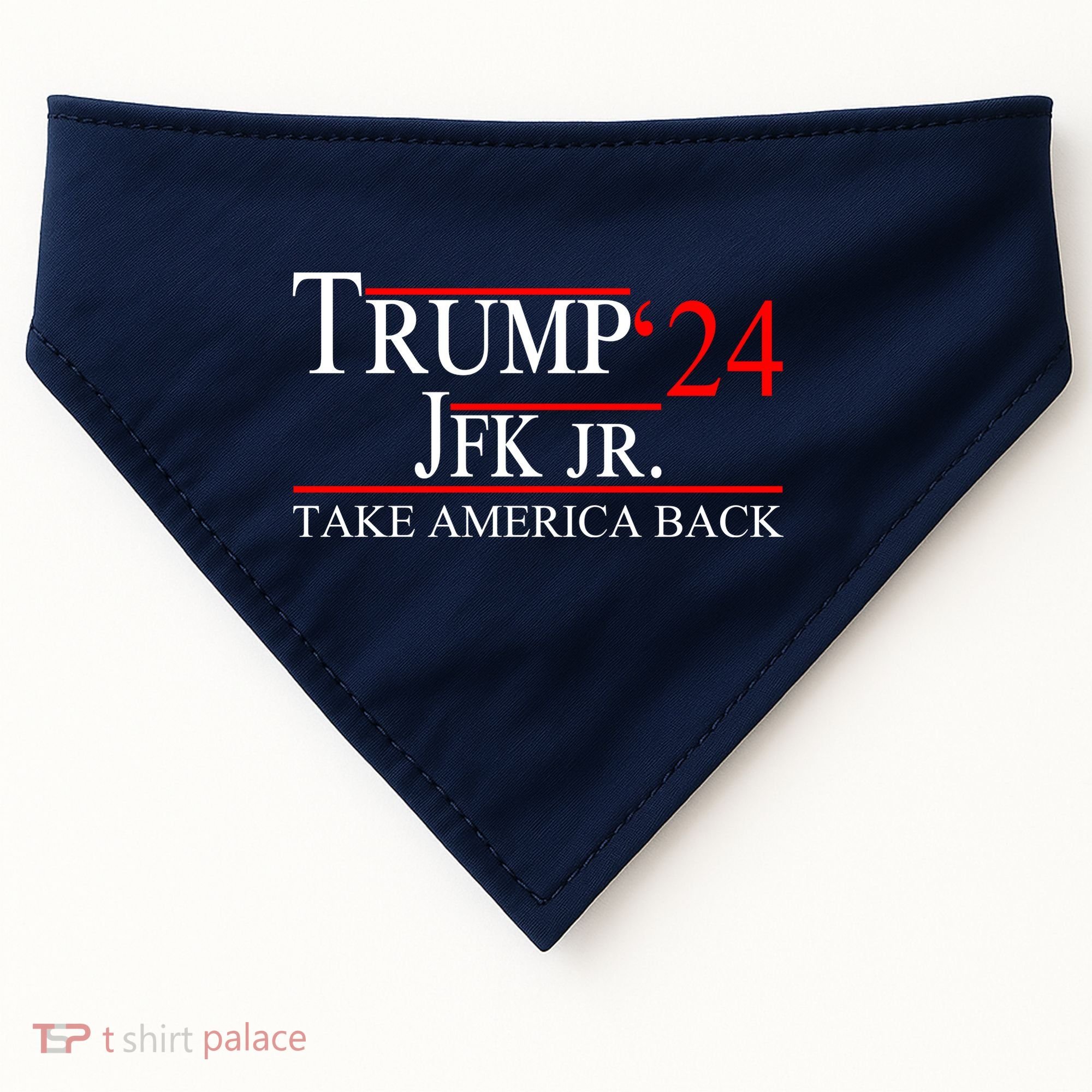 Trump JFK Jr Take America Back 2024 USA-Made Doggie Bandana