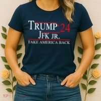 Trump JFK Jr Take America Back 2024 Women's T-Shirt thumb 2