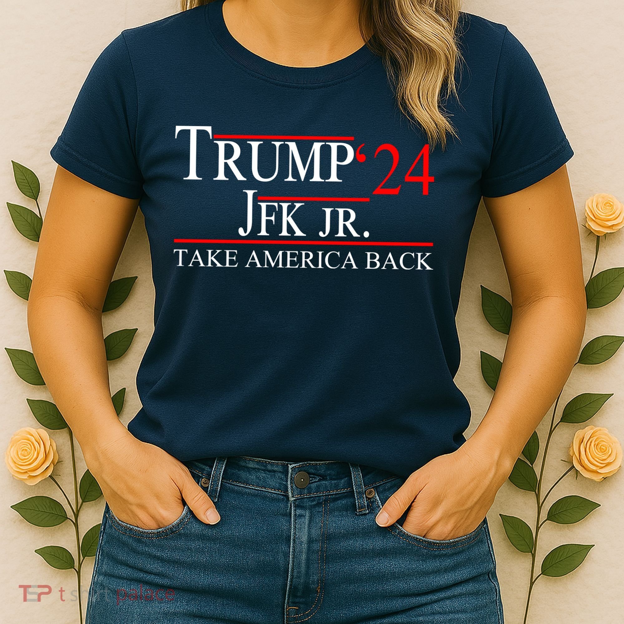 Trump JFK Jr Take America Back 2024 Women's T-Shirt