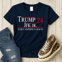 Trump JFK Jr Take America Back 2024 Women's T-Shirt thumb 3