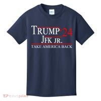 Trump JFK Jr Take America Back 2024 Kids T-Shirt thumb 0
