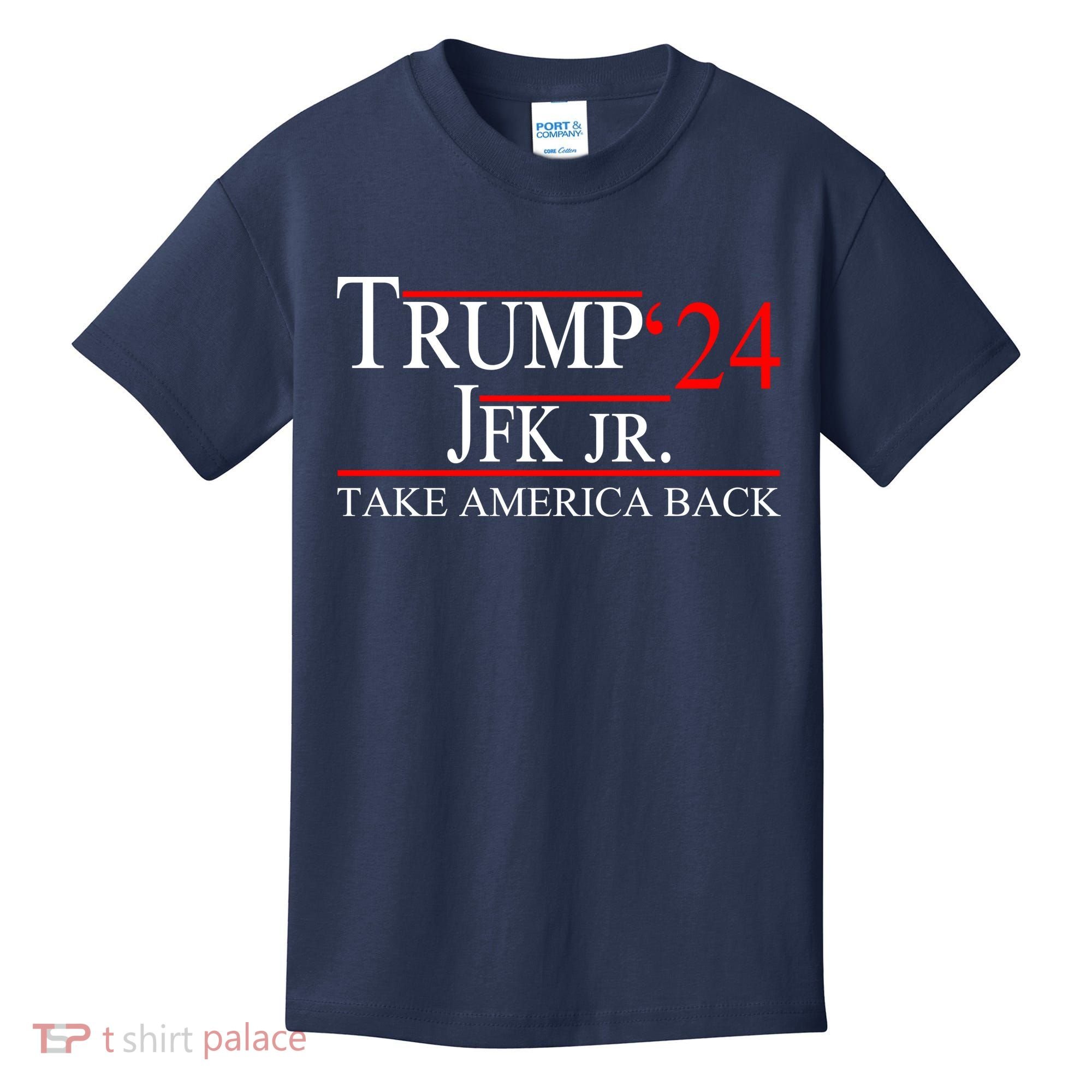 Trump JFK Jr Take America Back 2024 Kids T-Shirt
