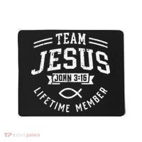 Team Jesus John 316 Lifetime Member God Christian Gift Mousepad thumb 0
