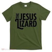 The Jesus Lizard Black Retro Vintage Text On Funny Christian T-Shirt thumb 0