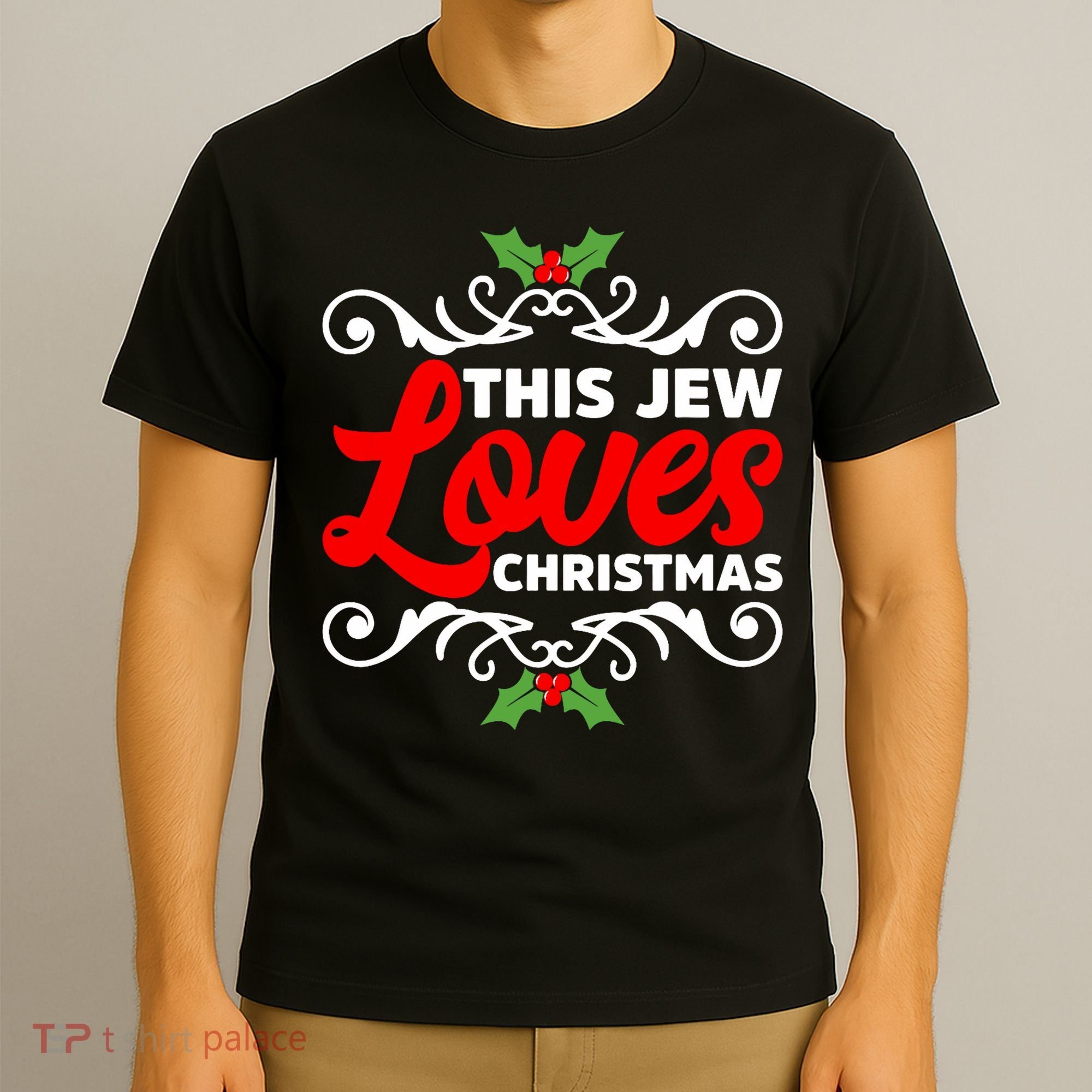 This Jew Loves Christmas Eve Celebration Winter Xmas T-Shirt