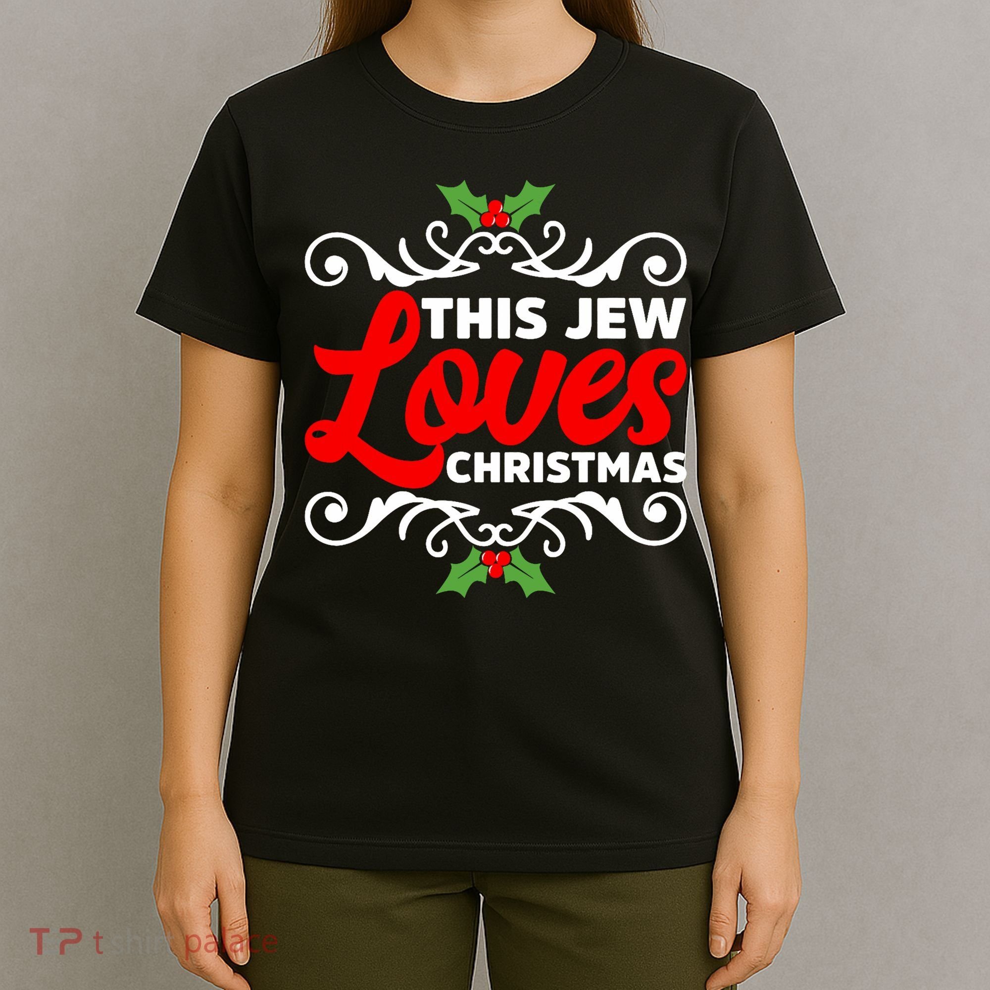 This Jew Loves Christmas Eve Celebration Winter Xmas T-Shirt