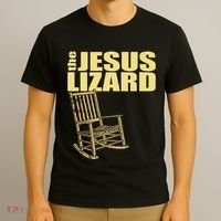 The Jesus Lizard Funny Chair Saying Christian Faith Music T-Shirt thumb 3