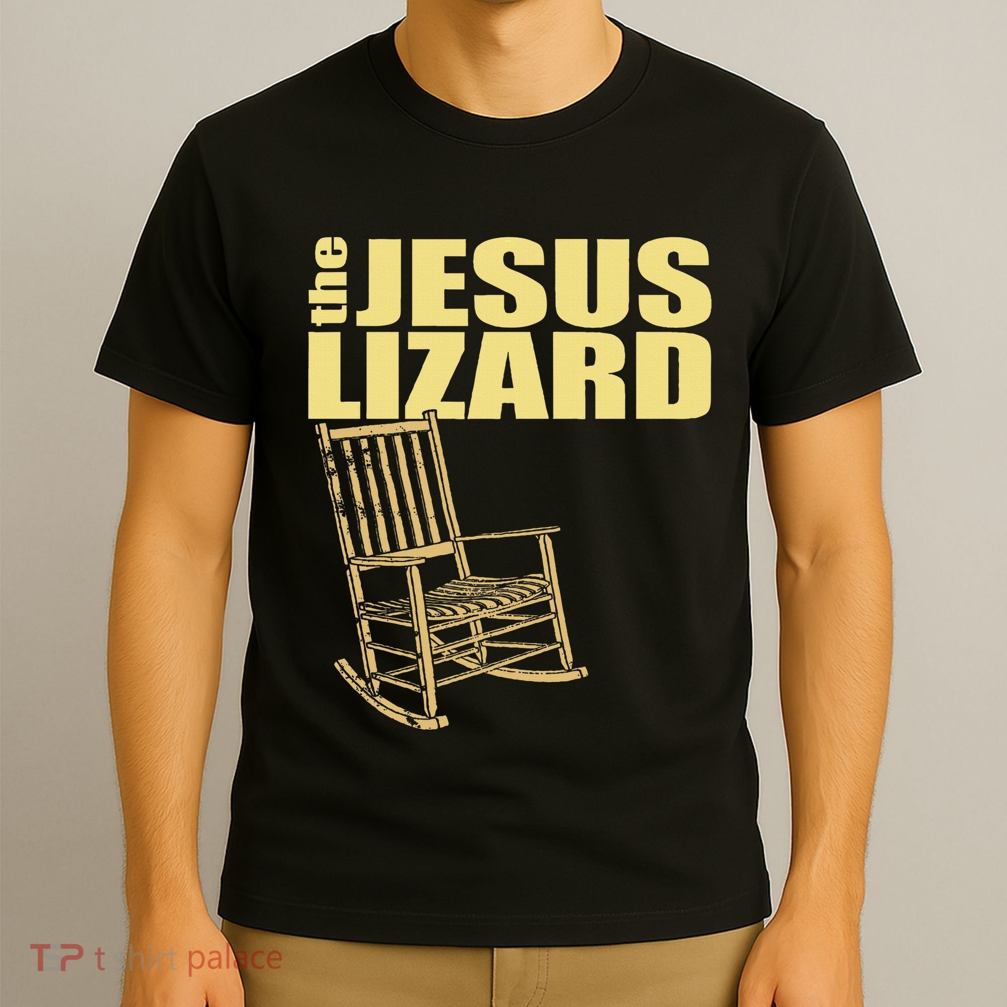 The Jesus Lizard Funny Chair Saying Christian Faith Music T-Shirt
