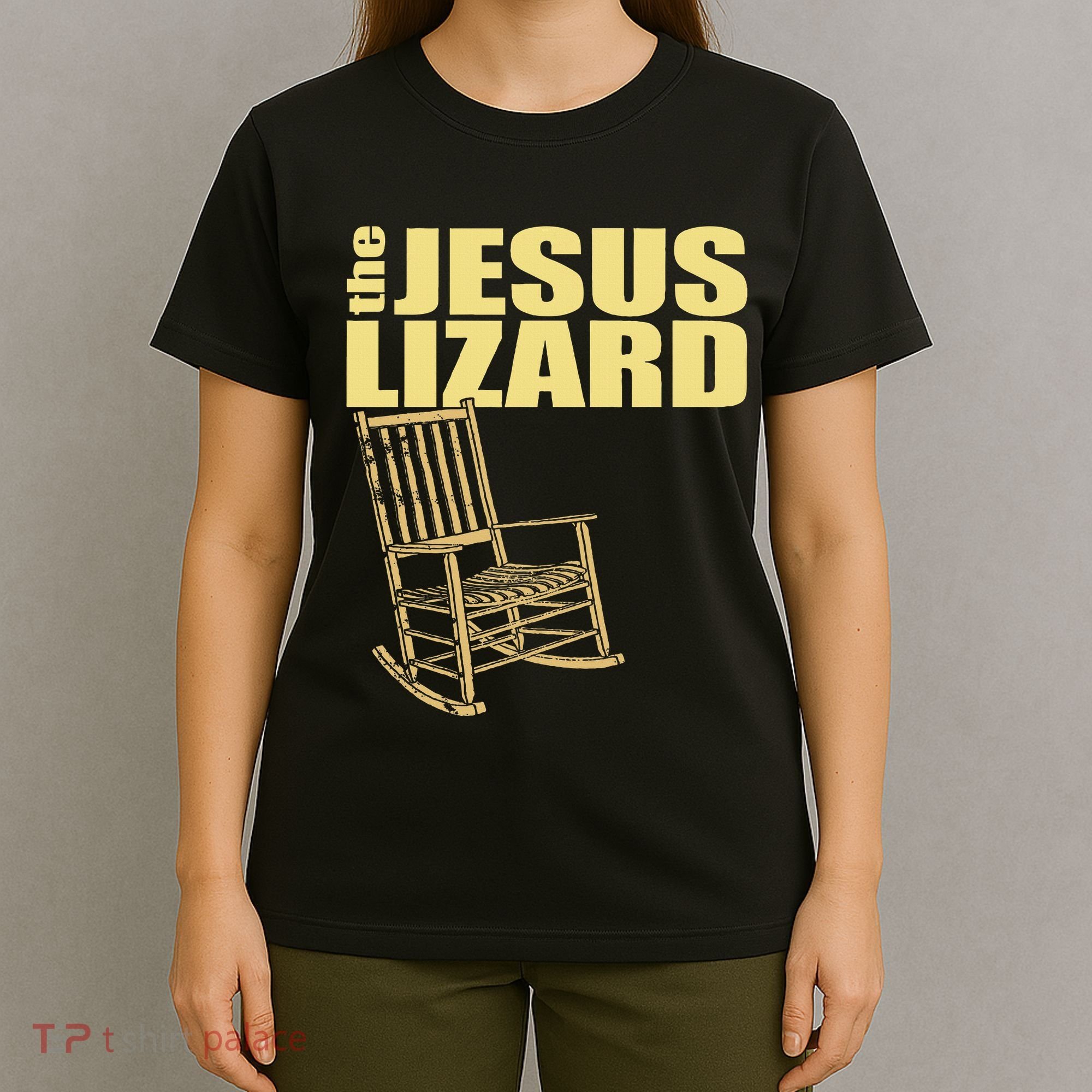 The Jesus Lizard Funny Chair Saying Christian Faith Music T-Shirt