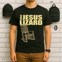 The Jesus Lizard Funny Chair Saying Christian Faith Music T-Shirt thumb 6